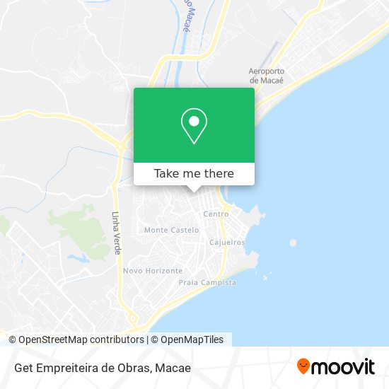 Mapa Get Empreiteira de Obras