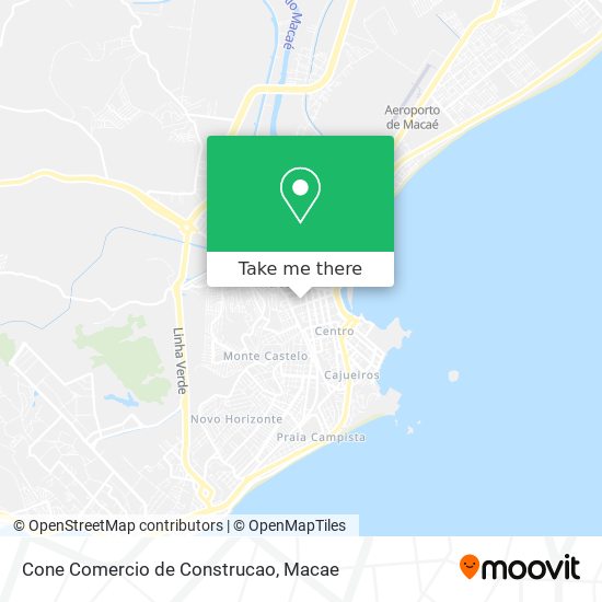 Mapa Cone Comercio de Construcao