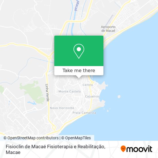 Mapa Fisioclin de Macaé Fisioterapia e Reabilitação