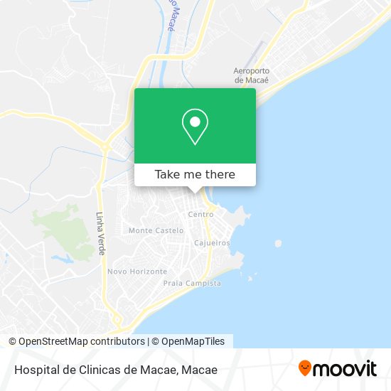 Hospital de Clinicas de Macae map