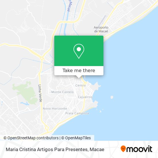 Mapa Maria Cristina Artigos Para Presentes