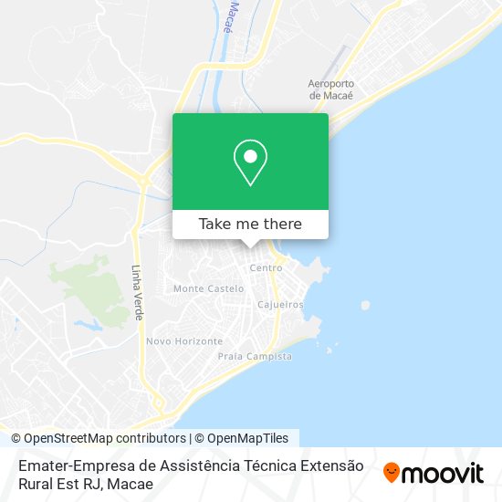 Emater-Empresa de Assistência Técnica Extensão Rural Est RJ map