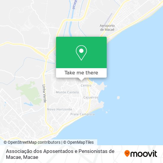 Mapa Associação dos Aposentados e Pensionistas de Macae