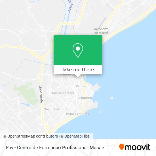 Mapa Rhv - Centro de Formacao Profissional