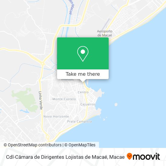 Mapa Cdl-Câmara de Dirigentes Lojistas de Macaé