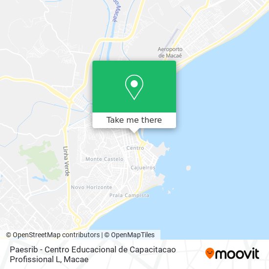 Mapa Paesrib - Centro Educacional de Capacitacao Profissional L