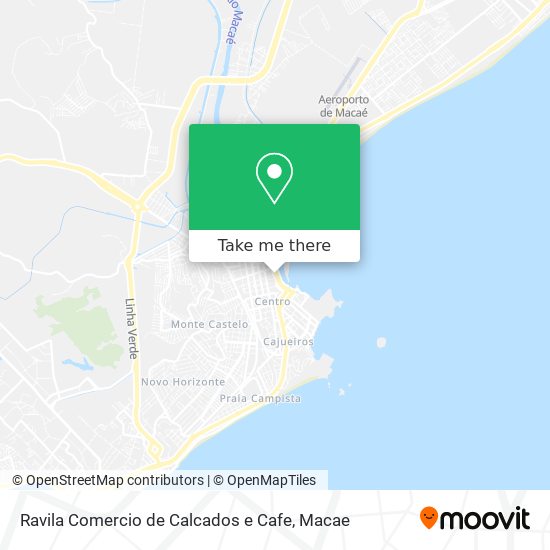 Mapa Ravila Comercio de Calcados e Cafe