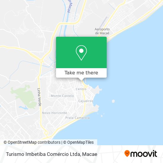 Mapa Turismo Imbetiba Comércio Ltda