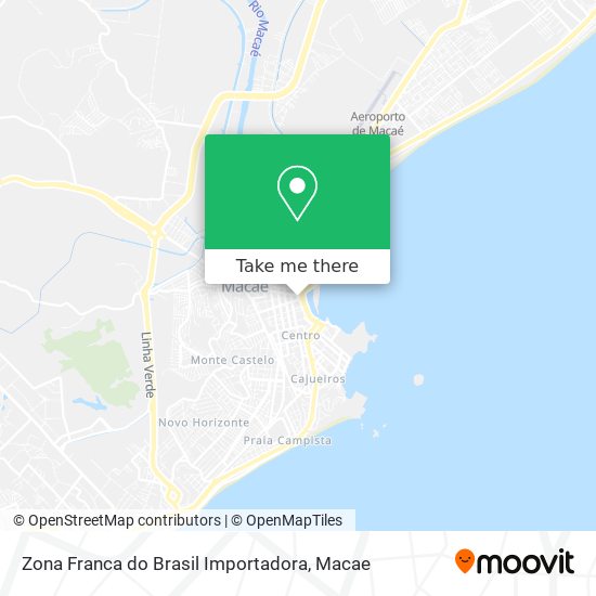 Zona Franca do Brasil Importadora map