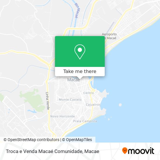 Troca e Venda Macaé Comunidade map