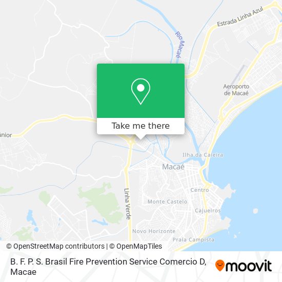 B. F. P. S. Brasil Fire Prevention Service Comercio D map