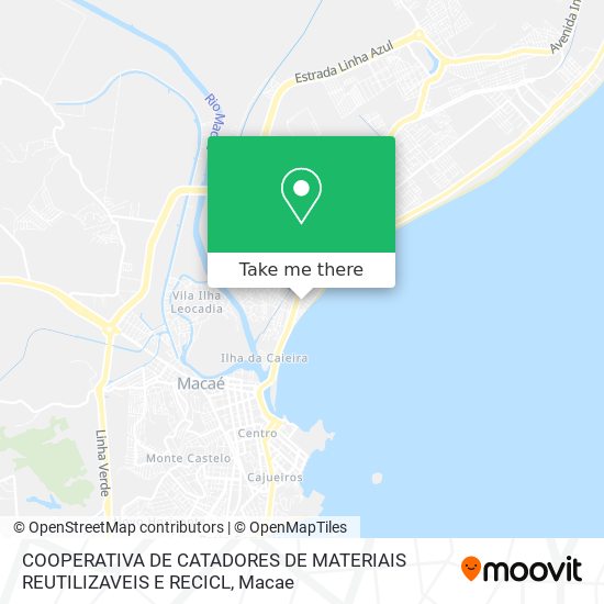 COOPERATIVA DE CATADORES DE MATERIAIS REUTILIZAVEIS E RECICL map