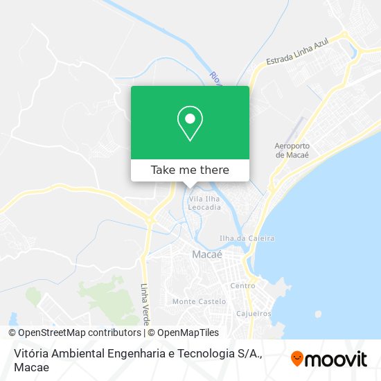Vitória Ambiental Engenharia e Tecnologia S / A. map
