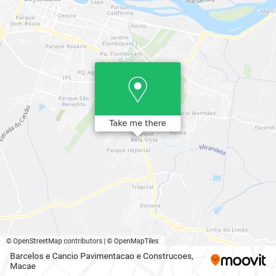 Barcelos e Cancio Pavimentacao e Construcoes map
