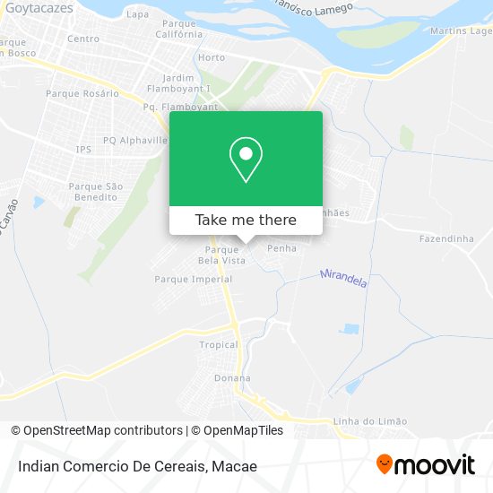 Indian Comercio De Cereais map