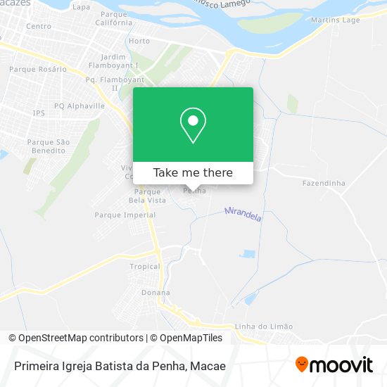 Primeira Igreja Batista da Penha map