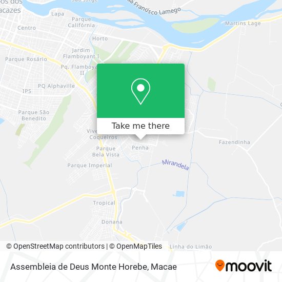Assembleia de Deus Monte Horebe map
