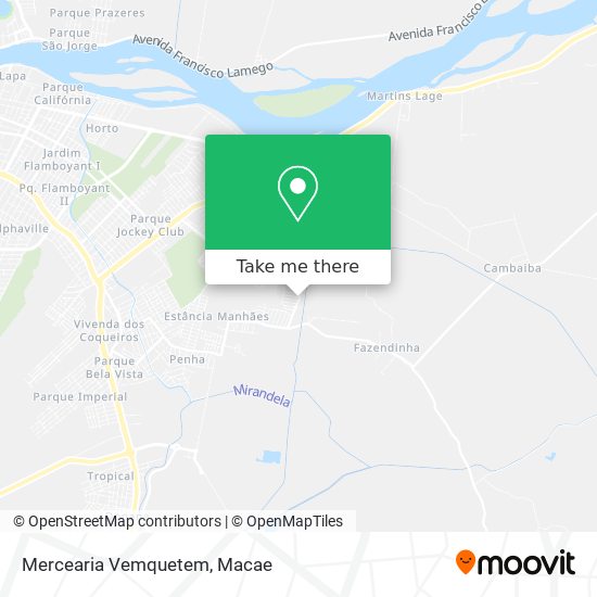 Mercearia Vemquetem map