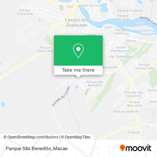 Parque São Benedito map
