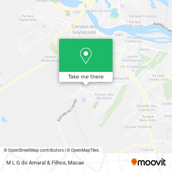 M L G do Amaral & Filhos map