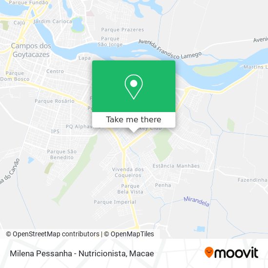 Milena Pessanha - Nutricionista map