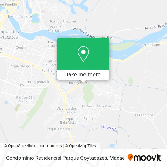 Condomínio Residencial Parque Goytacazes map