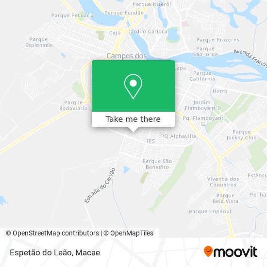Espetão do Leão map