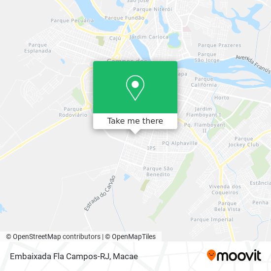 Embaixada Fla Campos-RJ map