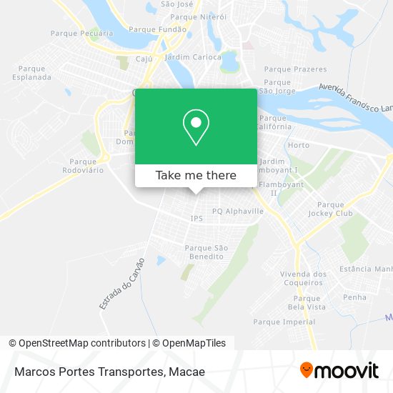 Marcos Portes Transportes map