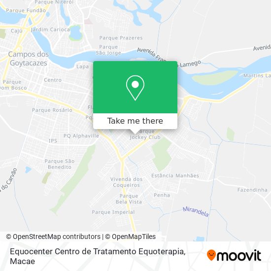 Equocenter Centro de Tratamento Equoterapia map