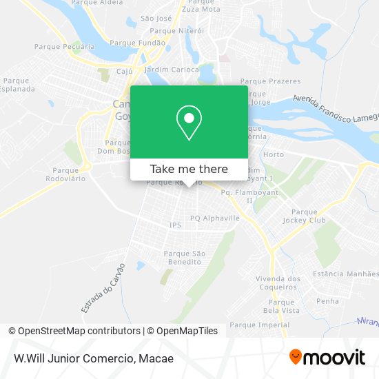 W.Will Junior Comercio map