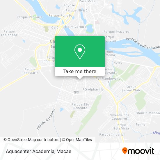 Aquacenter Academia map