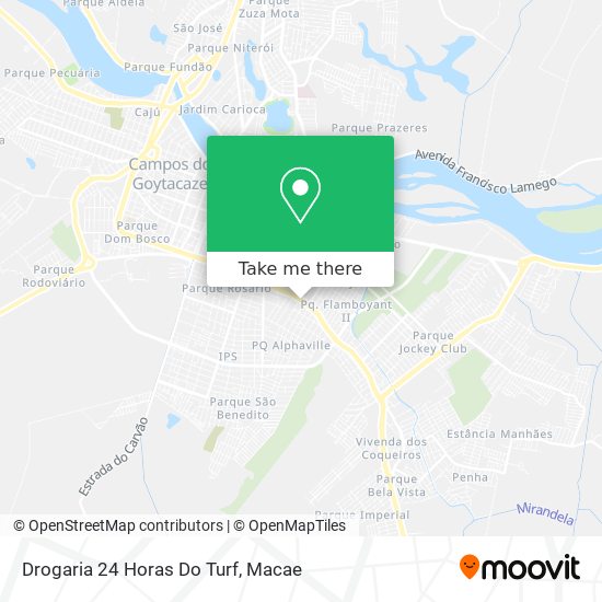 Drogaria 24 Horas Do Turf map