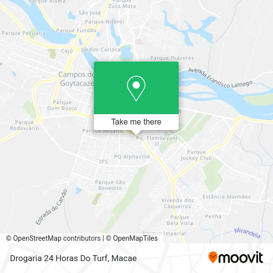 Drogaria 24 Horas Do Turf map
