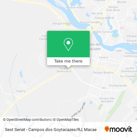 Sest Senat - Campos dos Goytacazes / RJ map