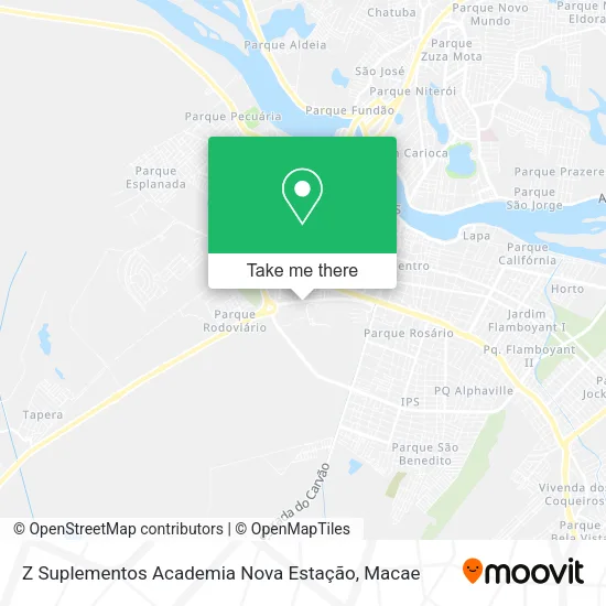 Z Suplementos Academia Nova Estação map