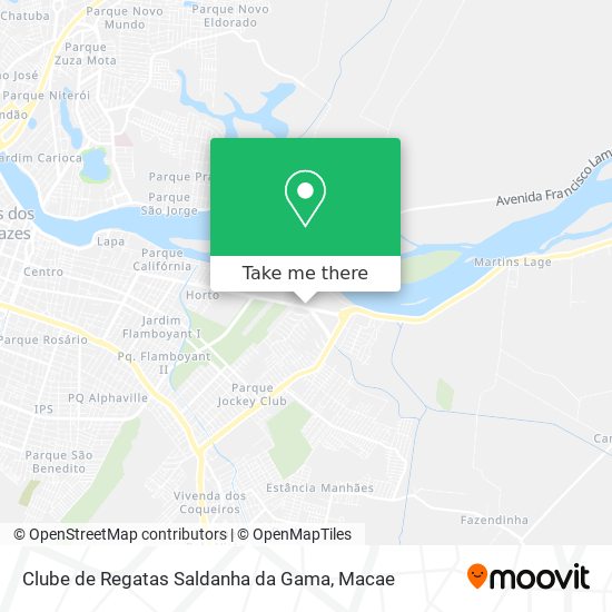 Clube de Regatas Saldanha da Gama map