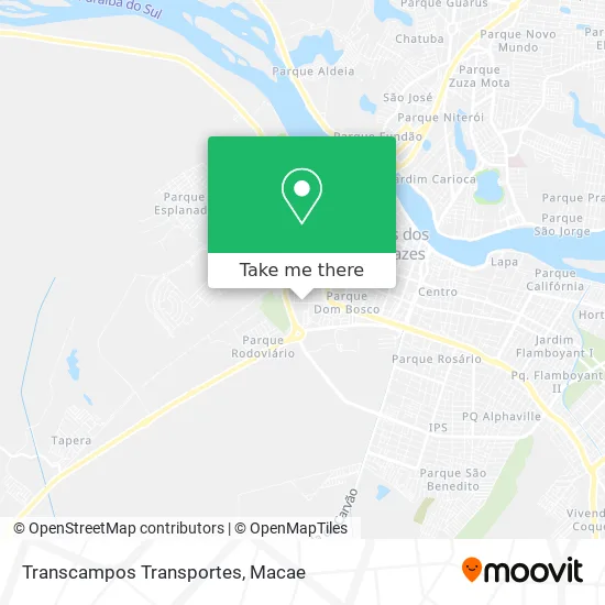 Transcampos Transportes map