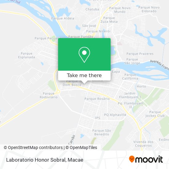 Laboratorio Honor Sobral map