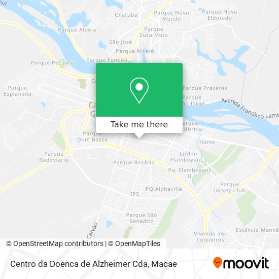 Centro da Doenca de Alzheimer Cda map
