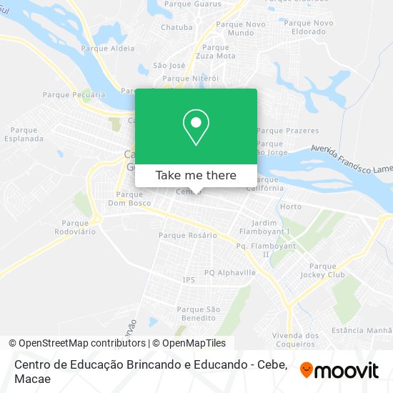 Centro de Educação Brincando e Educando - Cebe map
