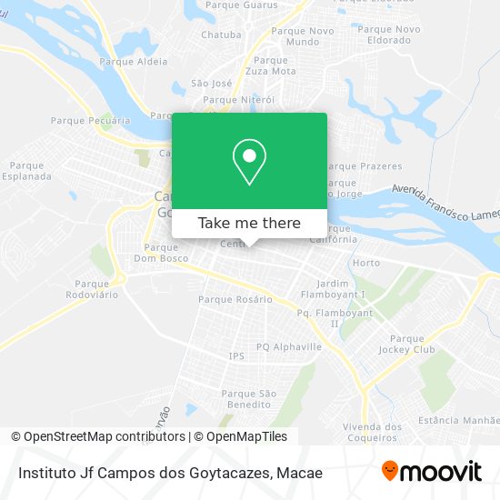 Instituto Jf Campos dos Goytacazes map