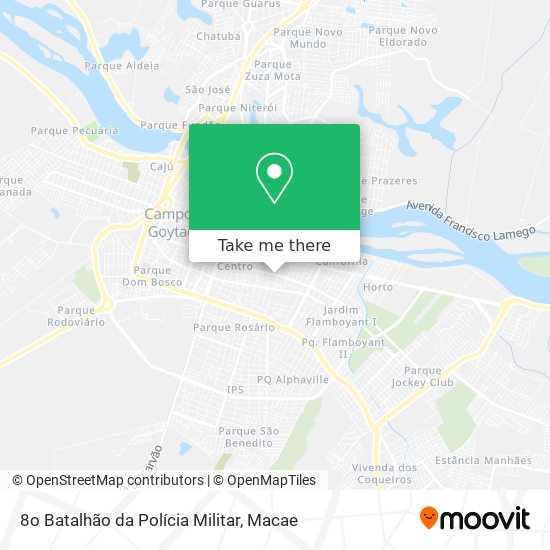 8o Batalhão da Polícia Militar map