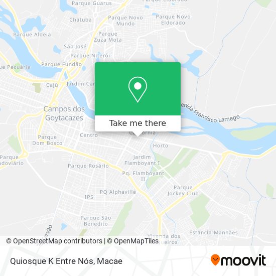 Quiosque K Entre Nós map