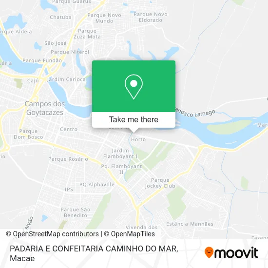 PADARIA E CONFEITARIA CAMINHO DO MAR map