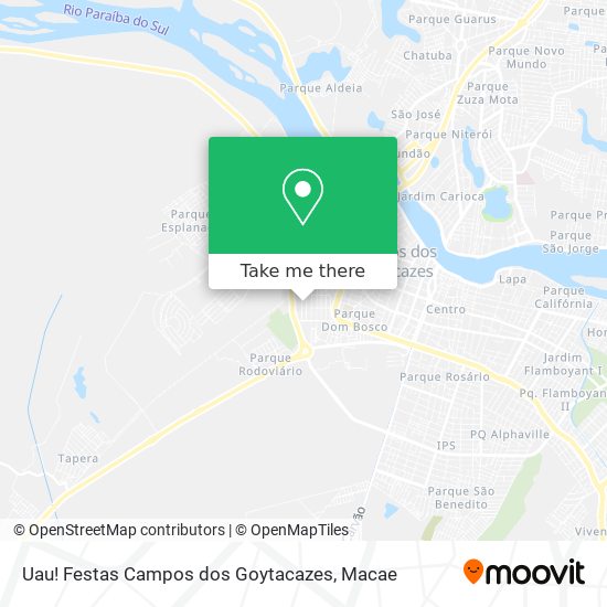 Uau! Festas Campos dos Goytacazes map