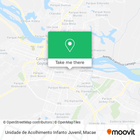 Unidade de Acolhimento Infanto Juvenil map