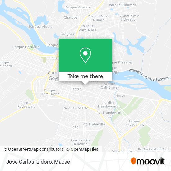 Jose Carlos Izidoro map