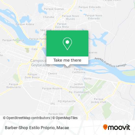 Barber-Shop Estilo Próprio map