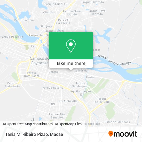 Tania M. Ribeiro Pizao map